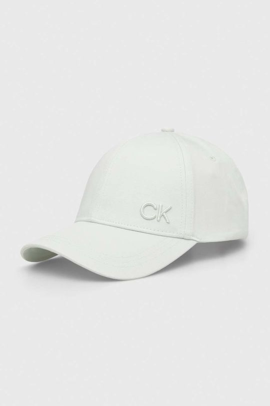 

Хлопковая бейсболка Calvin Klein, зеленый