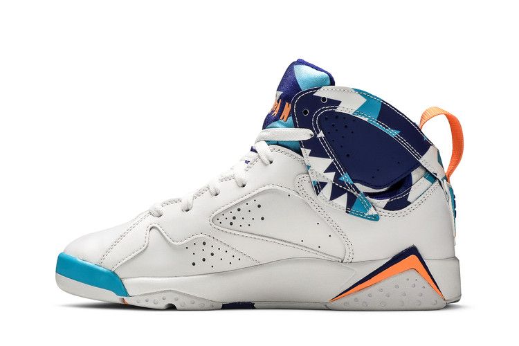 Кроссовки Air Jordan Air Jordan 7 Retro GS 'Chlorine Blue', синий — фото 4
