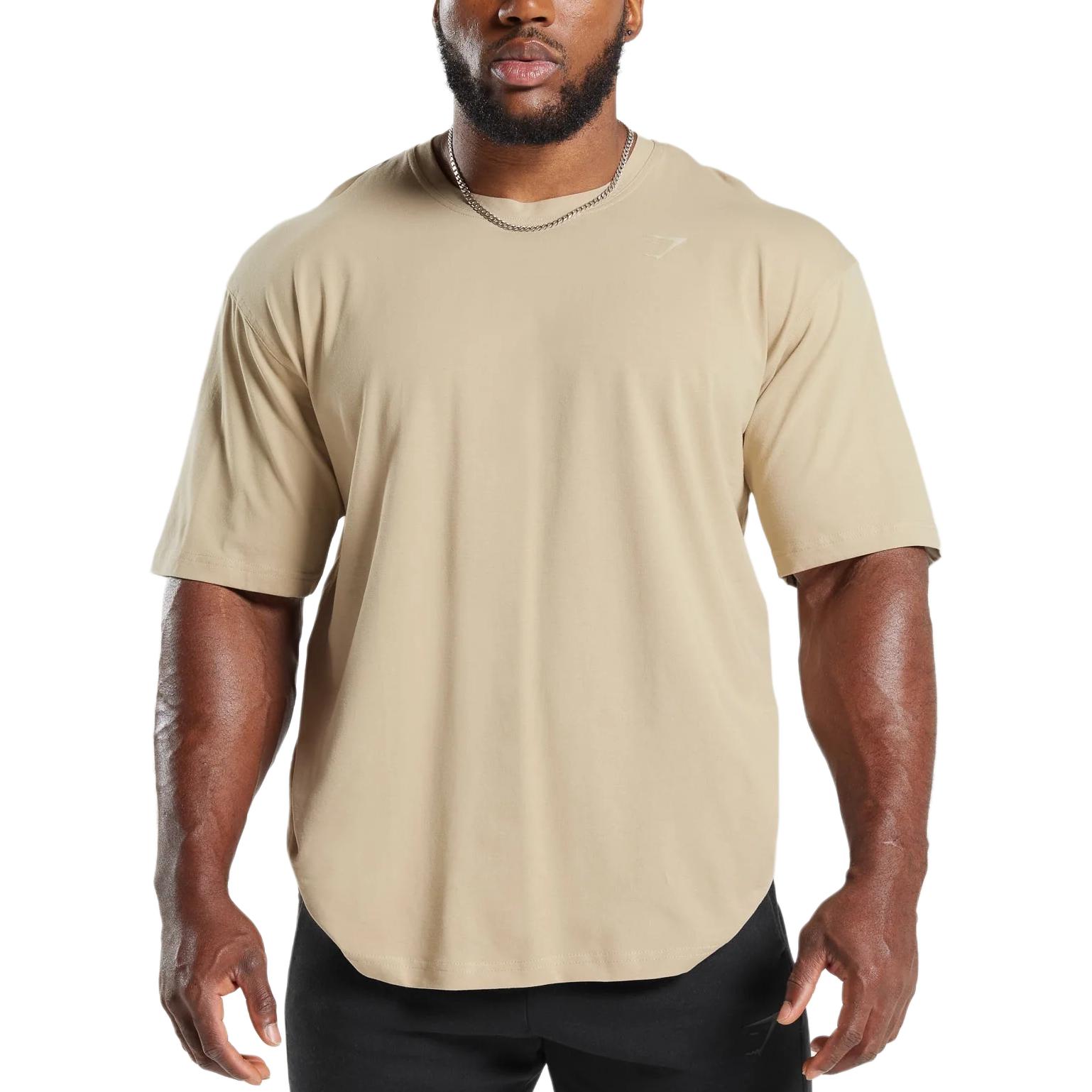 

Футболка мужская desert beige GYMSHARK, бежевый