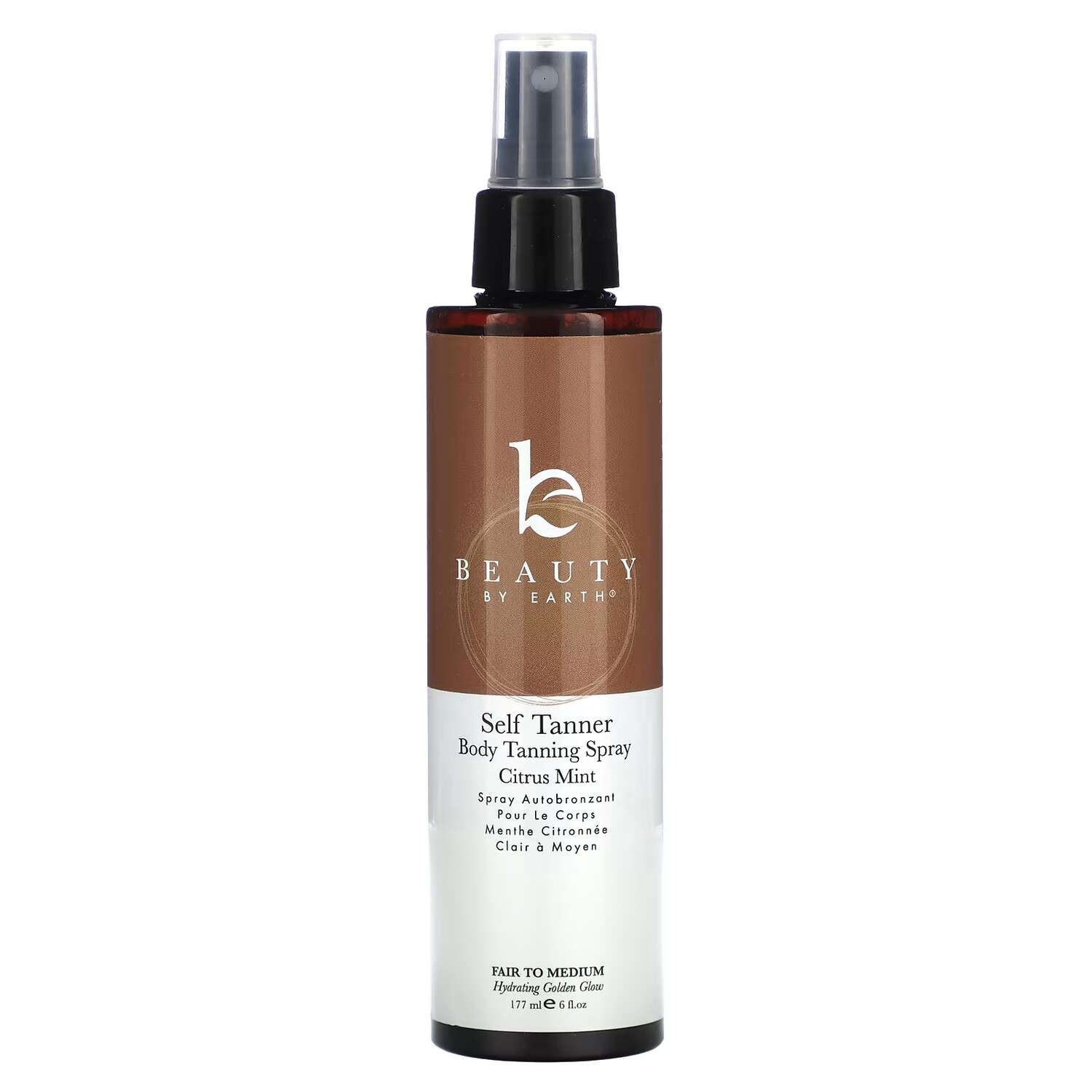 

Спрей-автозагар для тела Beauty By Earth Citrus Mint, 177 мл
