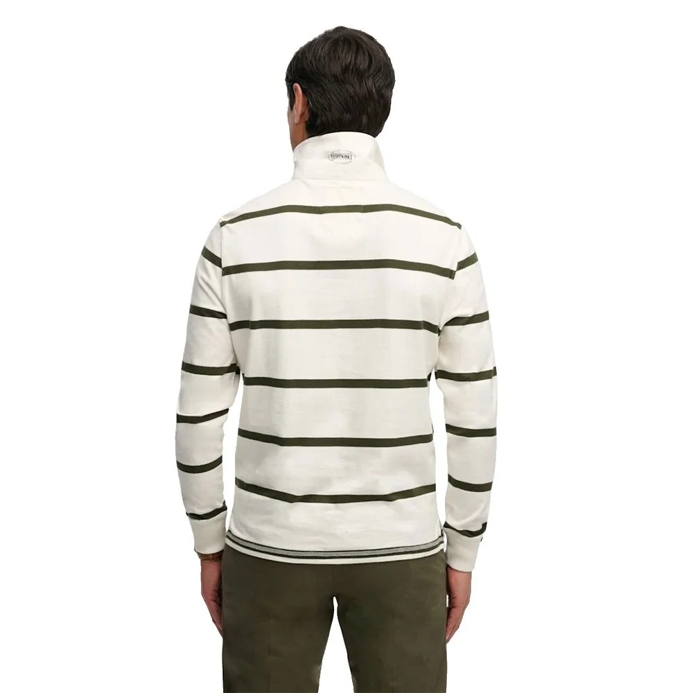 Поло Superdry Vintage Athletic Stripe Rugby с длинным рукавом, белый — фото 2