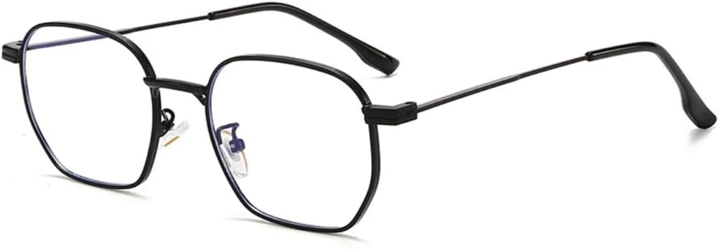 

Модные женские солнцезащитные очки в стиле ретро с прозрачными линзами и металлической оправой, мужские панк-очки оранжевого цвета с защитой от УФ-излучения UV400 UUPTTPL, Black Clear