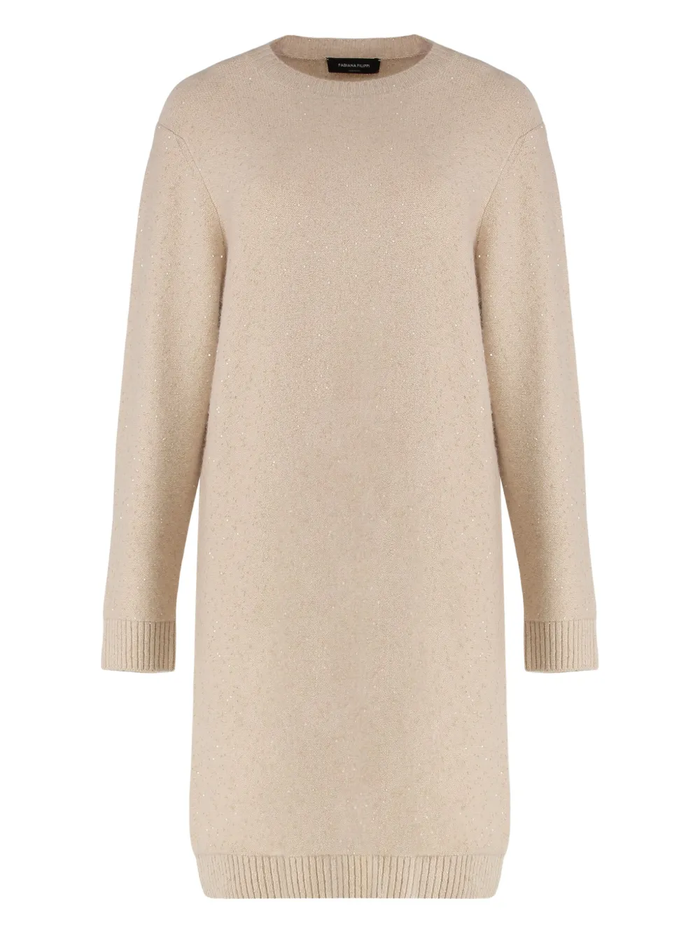 

Блестящее мини-платье Fabiana Filippi, нейтральный