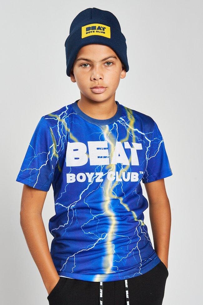 Футболка с молнией «Электрик» Beat Boyz Club, синий — фото 4
