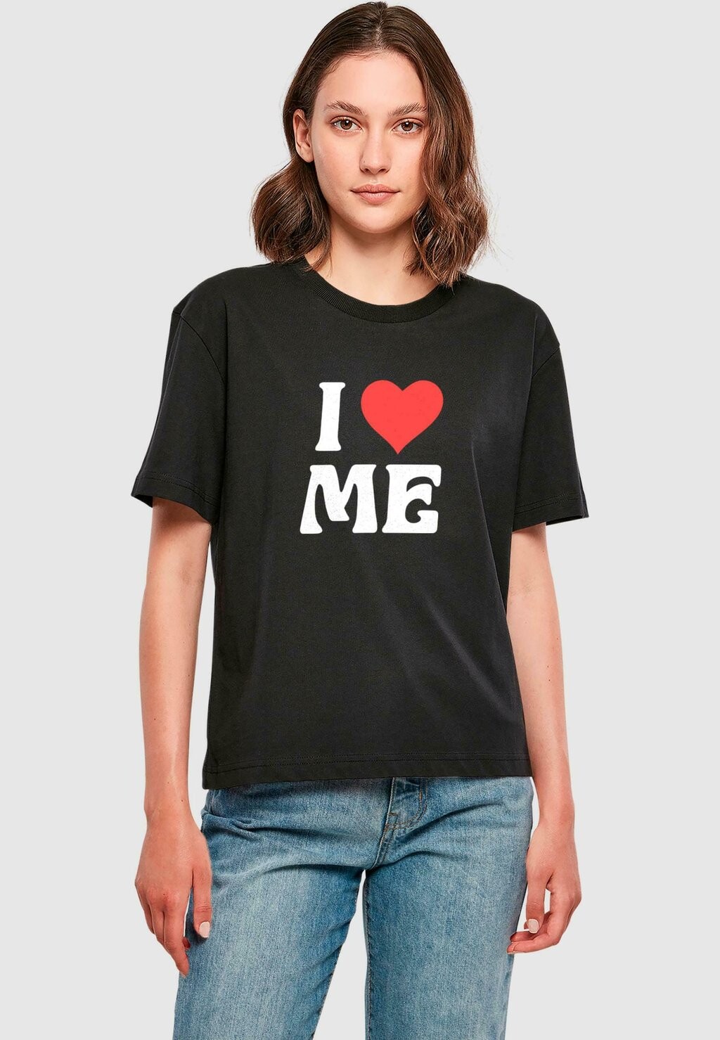 

Футболка с принтом I LOVE ME Mister Tee, черный