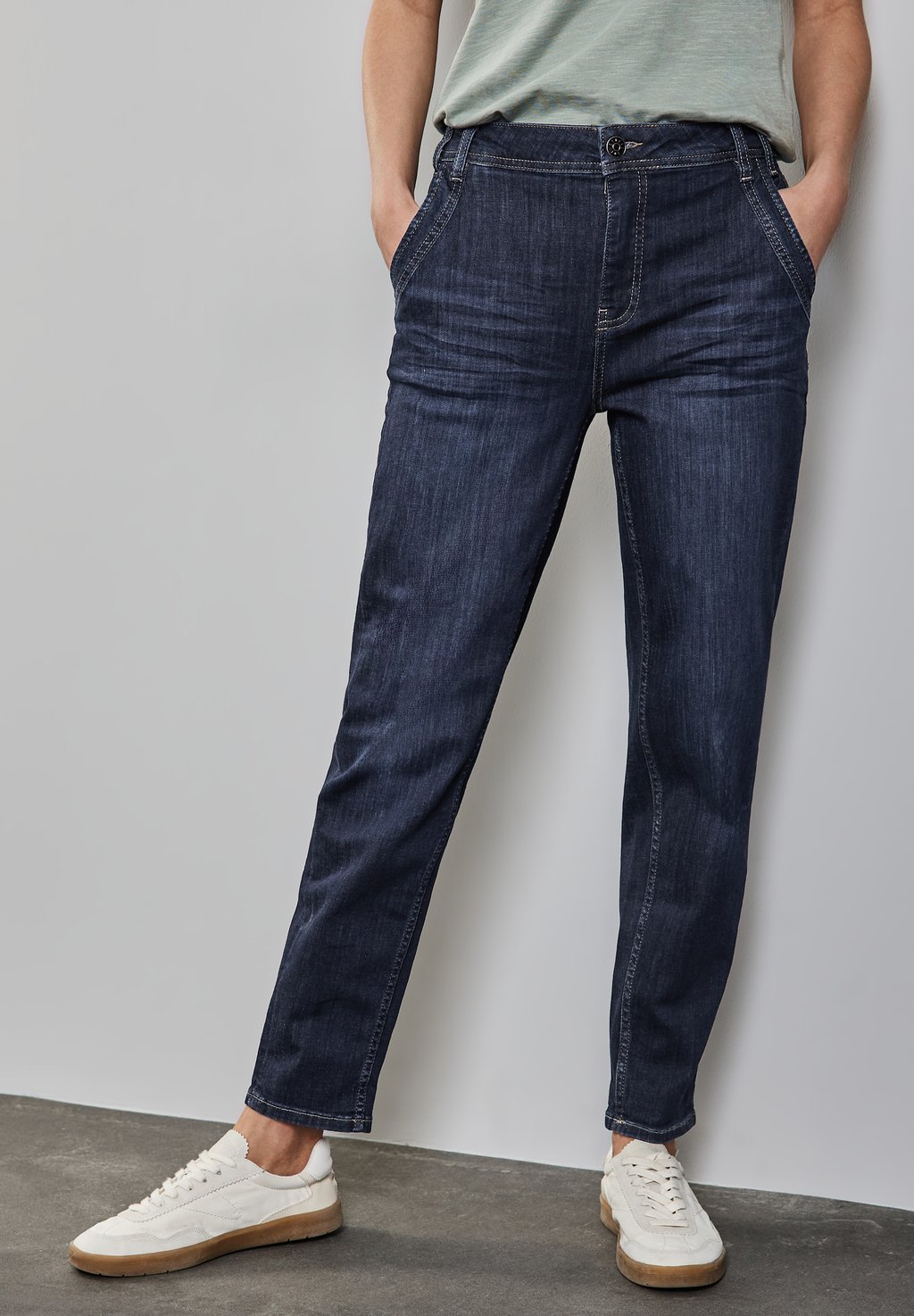 

Джинсы облегающего кроя CASUAL FIT Street One, темно-синий