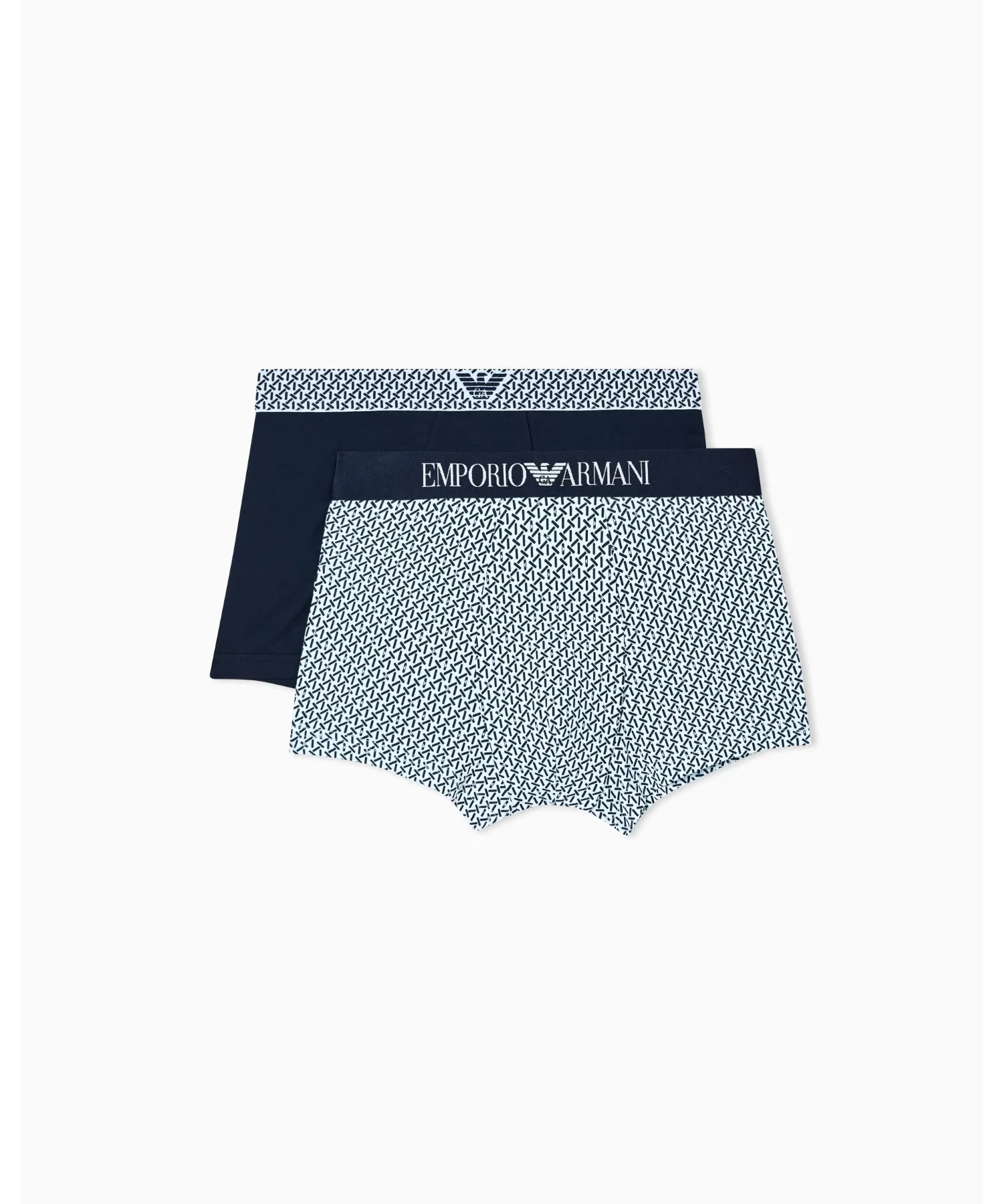 <Эксклюзивно онлайн> [Emporio Armani] Боксерские шорты, комплект из 2 штук, трикотажная ткань с комбинированным принтом