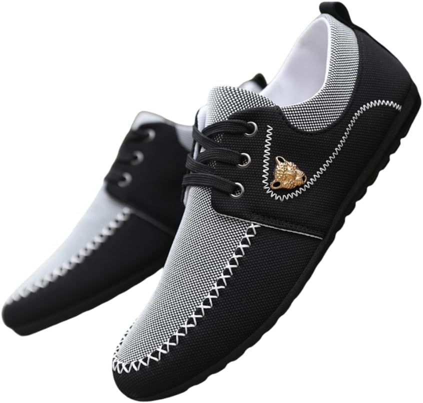 

Мужские дерби кроссовки, повседневные прогулочные туфли с шнуровкой спереди Hhhchpm, серый