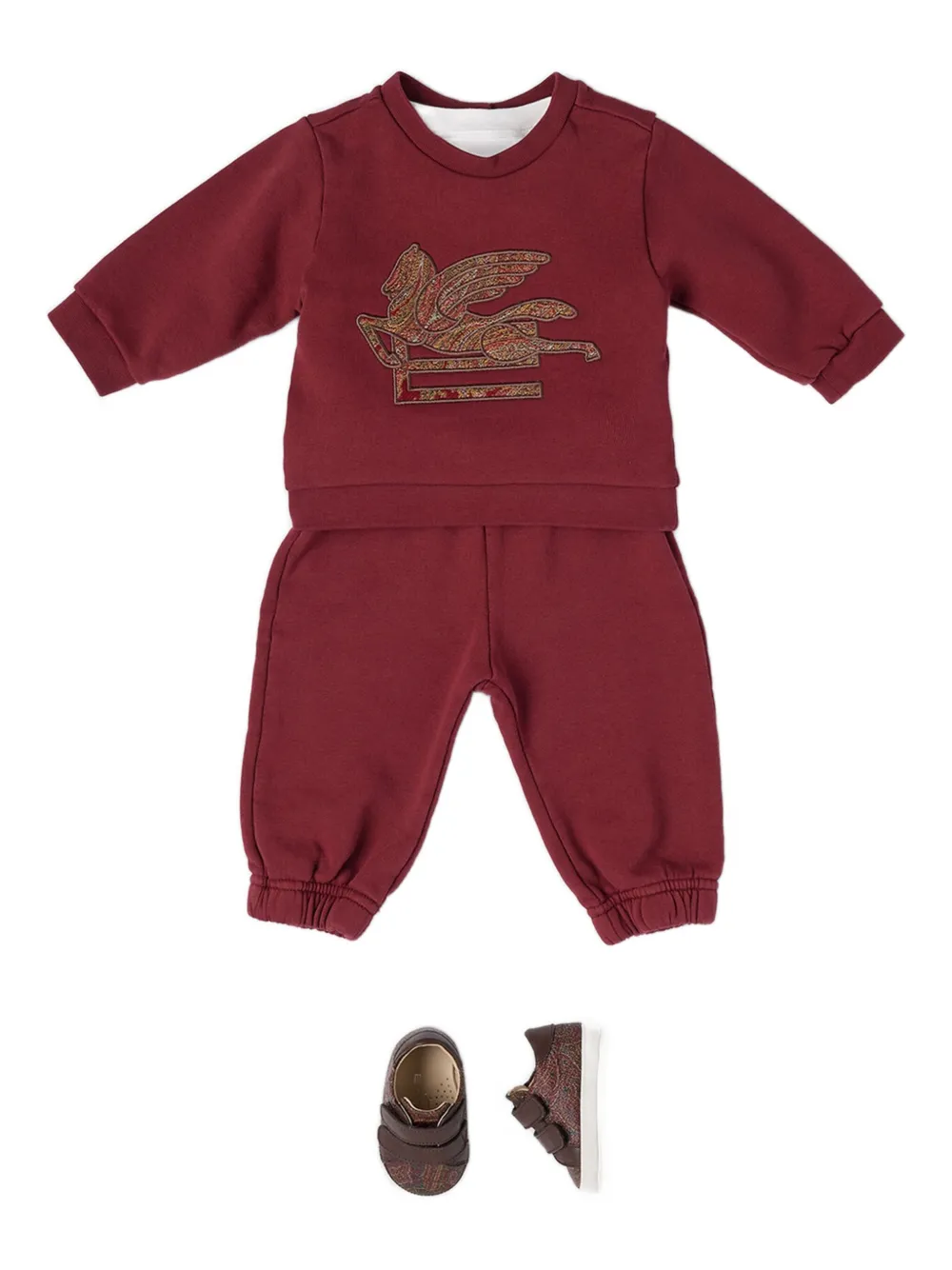 

Толстовка с узором пейсли ETRO KIDS, красный
