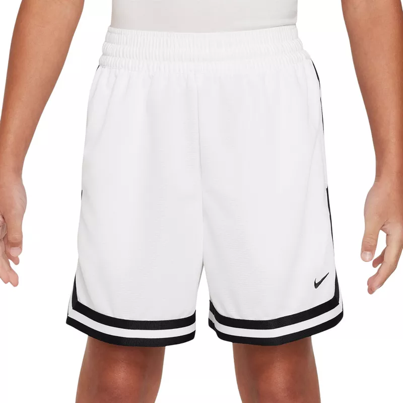

Баскетбольные шорты Nike Dri-FIT DNA 5 дюймов для мальчиков, белый/черный