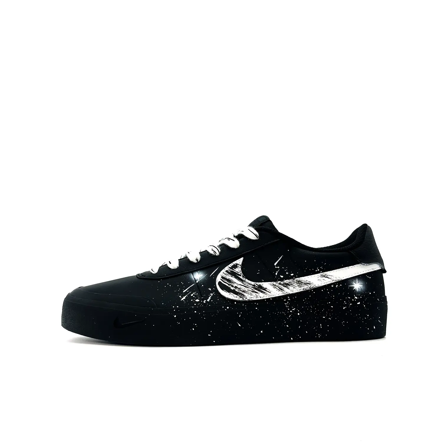 

Nike Кроссовки для скейтбординга Court Shot Collection Starry Sky с нескользящей подошвой, мужские, черно-белые
