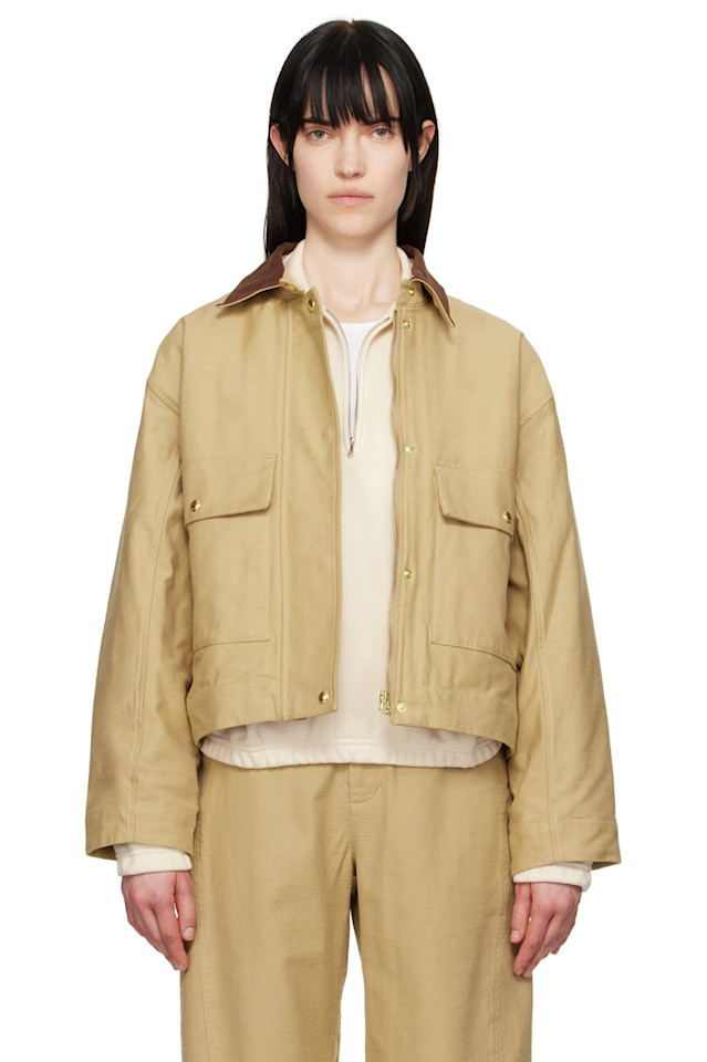 

Nonie 2-в-1 куртка из хлопкового твила Rag & Bone, бежевый
