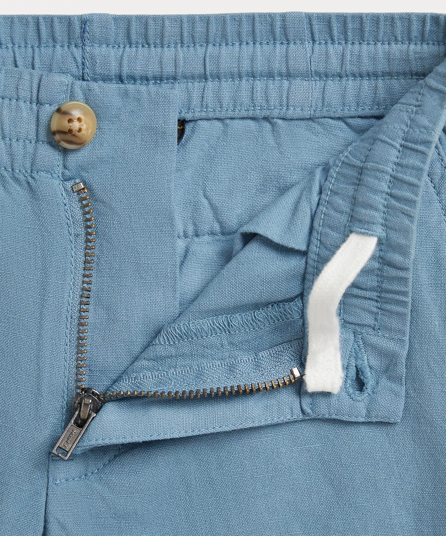 Детские льняные шорты POLO RALPH LAUREN с вышивкой, синие — фото 3