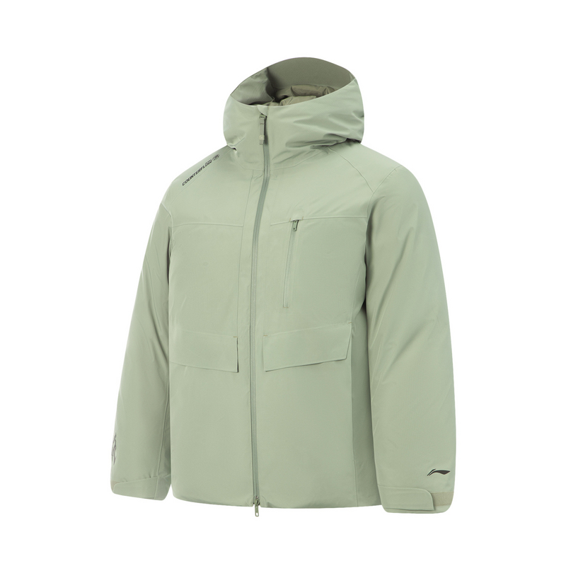 

LINING Мужская пуховая куртка травянисто-зеленого цвета