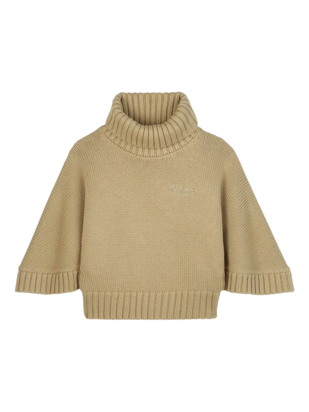 

Свитер с высоким воротником Chloé Kids, нейтральный