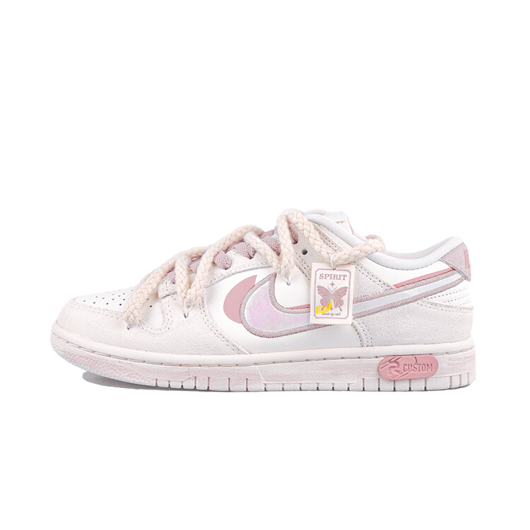 Кроссовки Nike Dunk Skateboard Shoes Women's Low-Top Pink