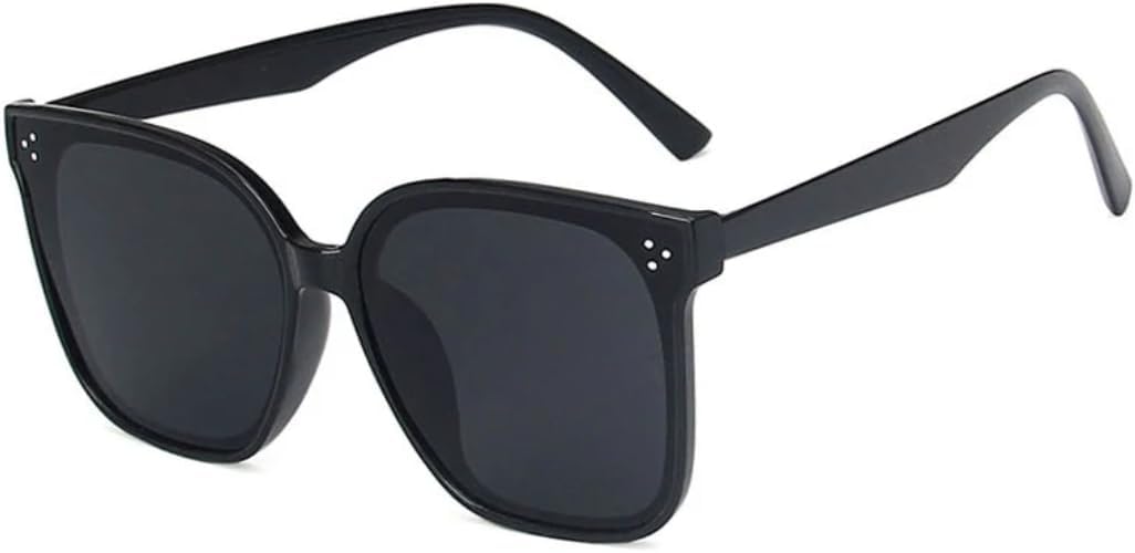 

Модные солнцезащитные очки класса люкс с заклепками для женщин и мужчин, винтажные, стильные, для путешествий и вождения, с защитой от УФ-излучения UV400 VVTWSSW, Black Gray