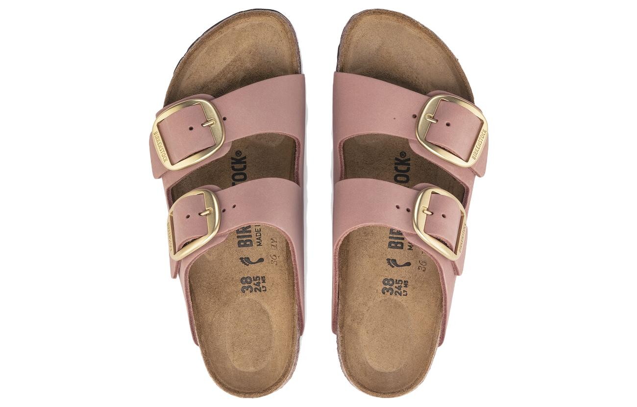 Birkenstock Arizona Шлепанцы с большой пряжкой унисекс, Pink — фото 3