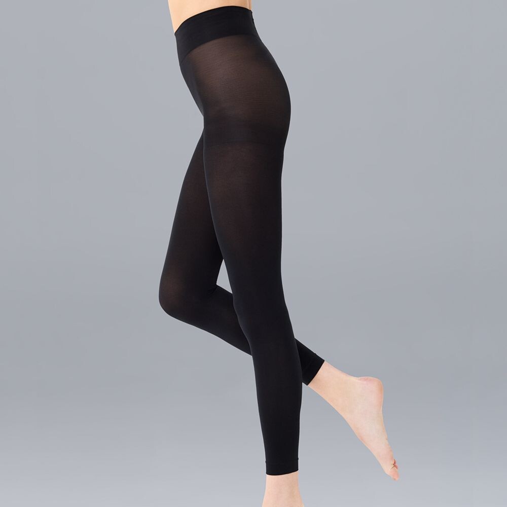 

Женские непрозрачные колготки с верхом без стопы Simply Vera Vera Wang 90D, черный