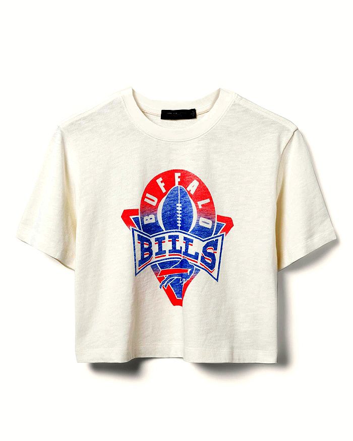 

Женская футболка NFL Buffalo Bills с воротником-стойкой Junk Food Clothing, белый