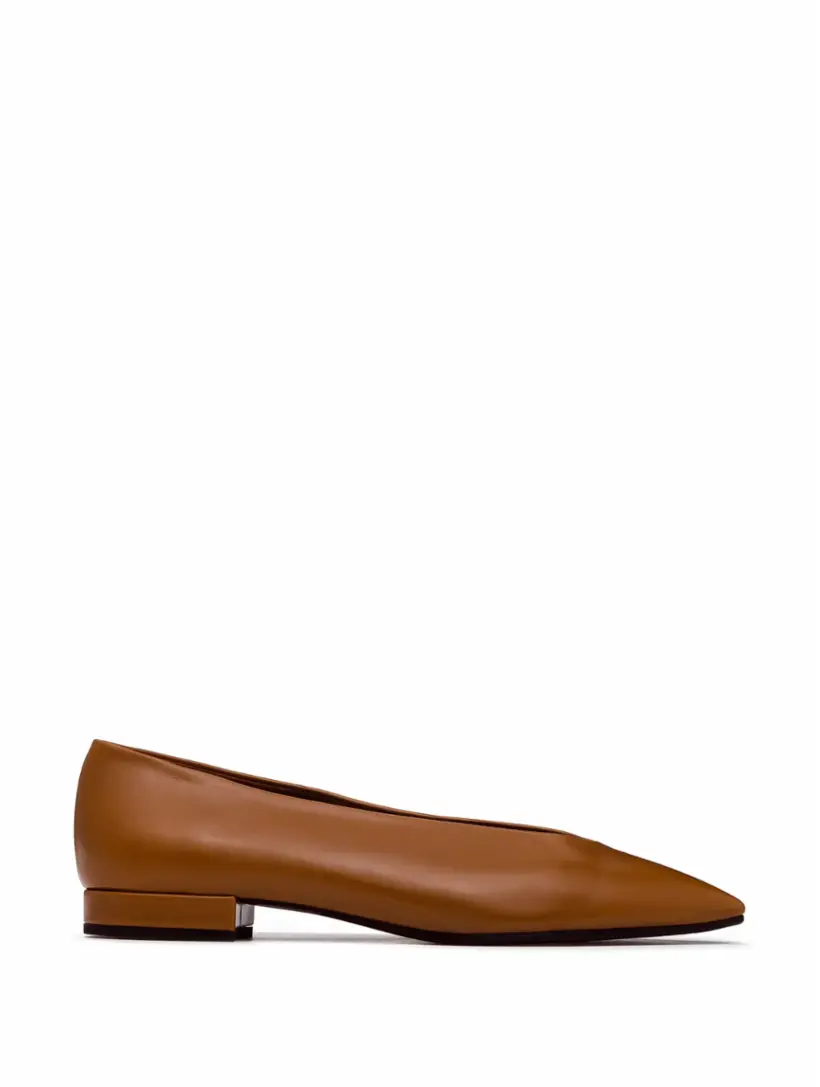 

Кожаные балетки Rebecca Loro Piana, коричневый