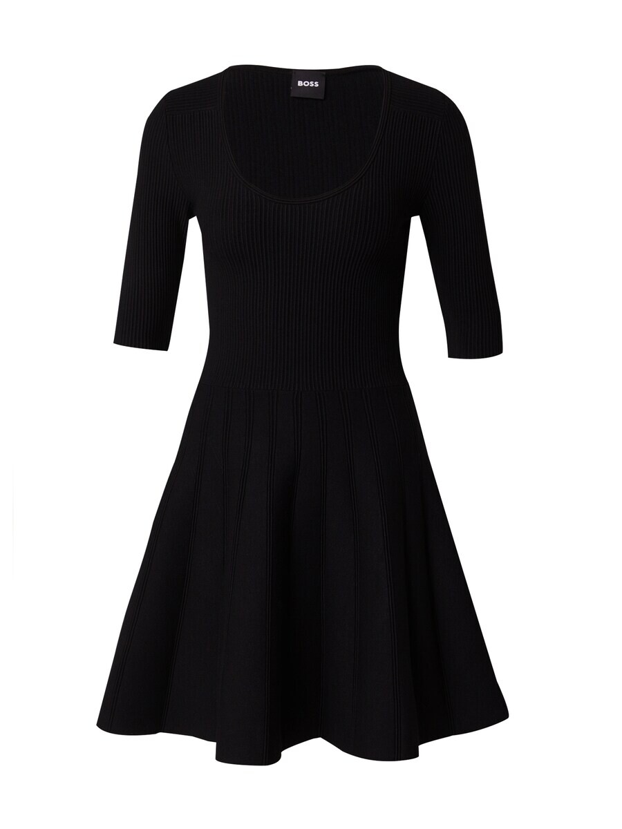 

Вязаное платье BOSS Knitted dress Frankina, черный