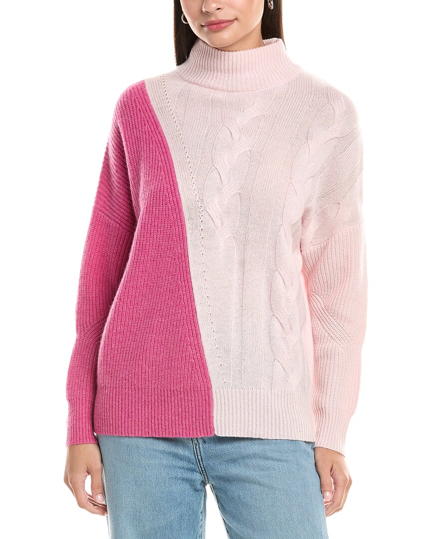 

Кашемировый свитер с цветными блоками THE CASHMERE PROJECT, розовый