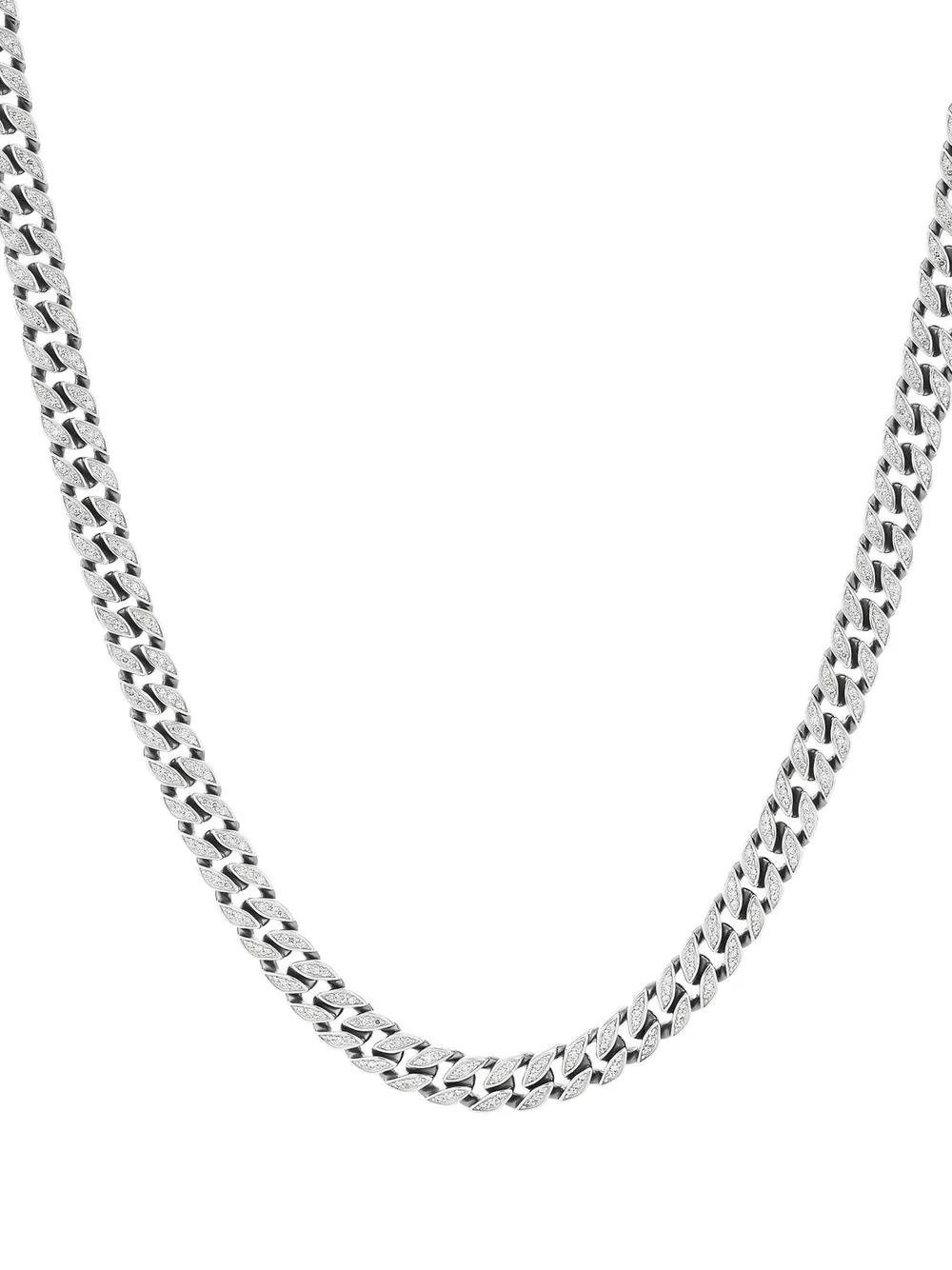 

Цепочка на шею с бриллиантами David Yurman, серебяный