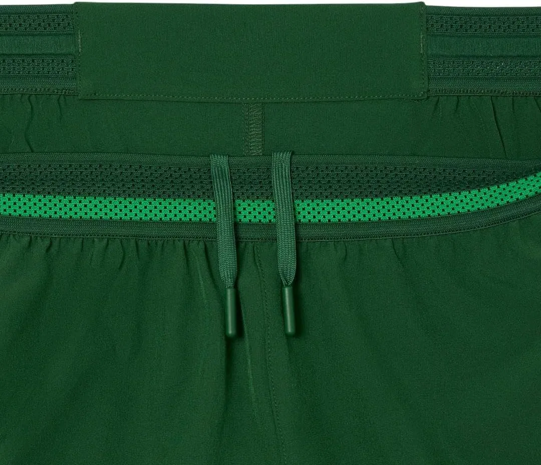 Шорты теннисные Lacoste, цвет Green/Bright Green — фото 2