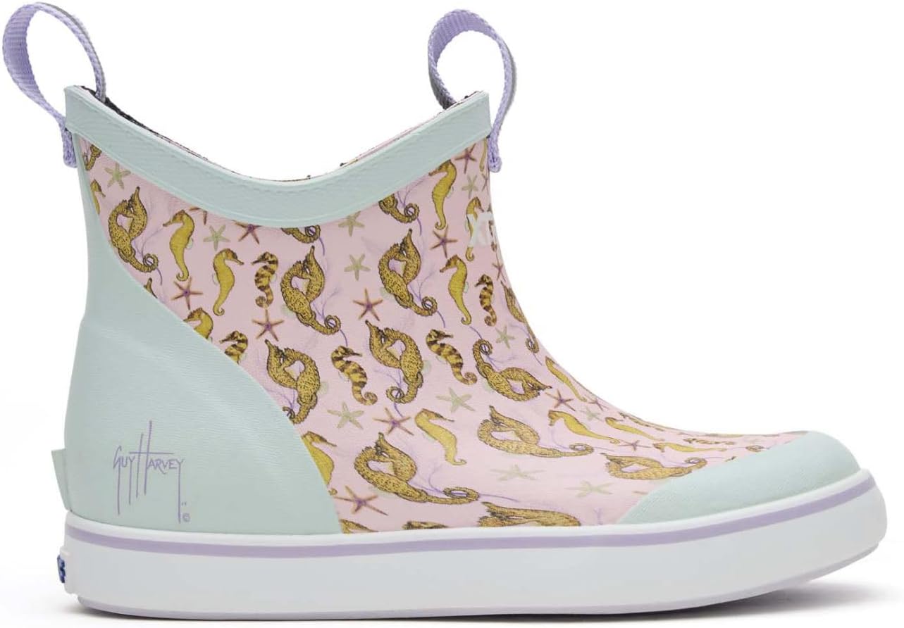 Ботинки Xtratuf Little Kids Ankle Deck от Guy Harvey, розовый