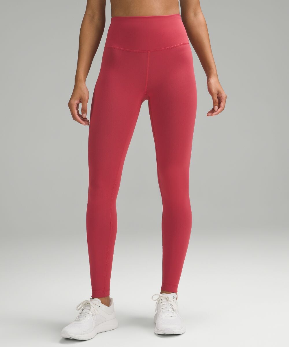 

Высокие леггинсы Wunder Train Lululemon, роза