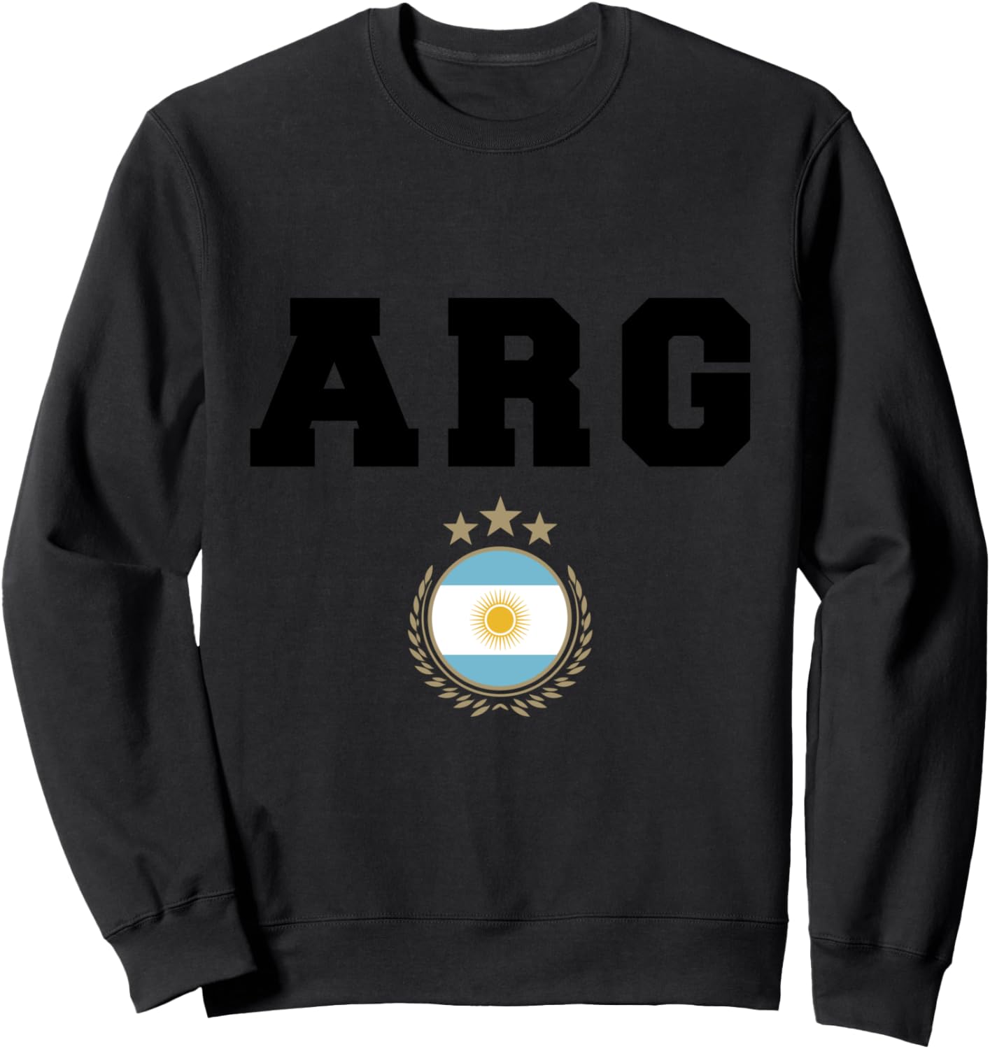 

Футболка с символикой сборной Аргентины для футбольных болельщиков, черная, размер S Soccerfans