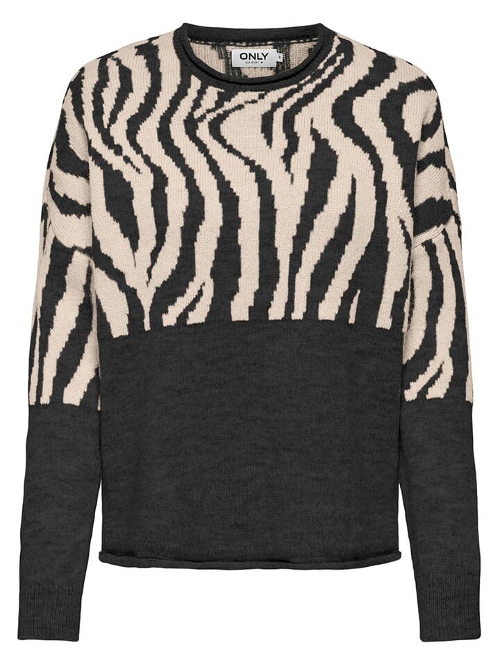 

Пуловер ONLY Pullover Jade, цвет Anthrazit/Beige