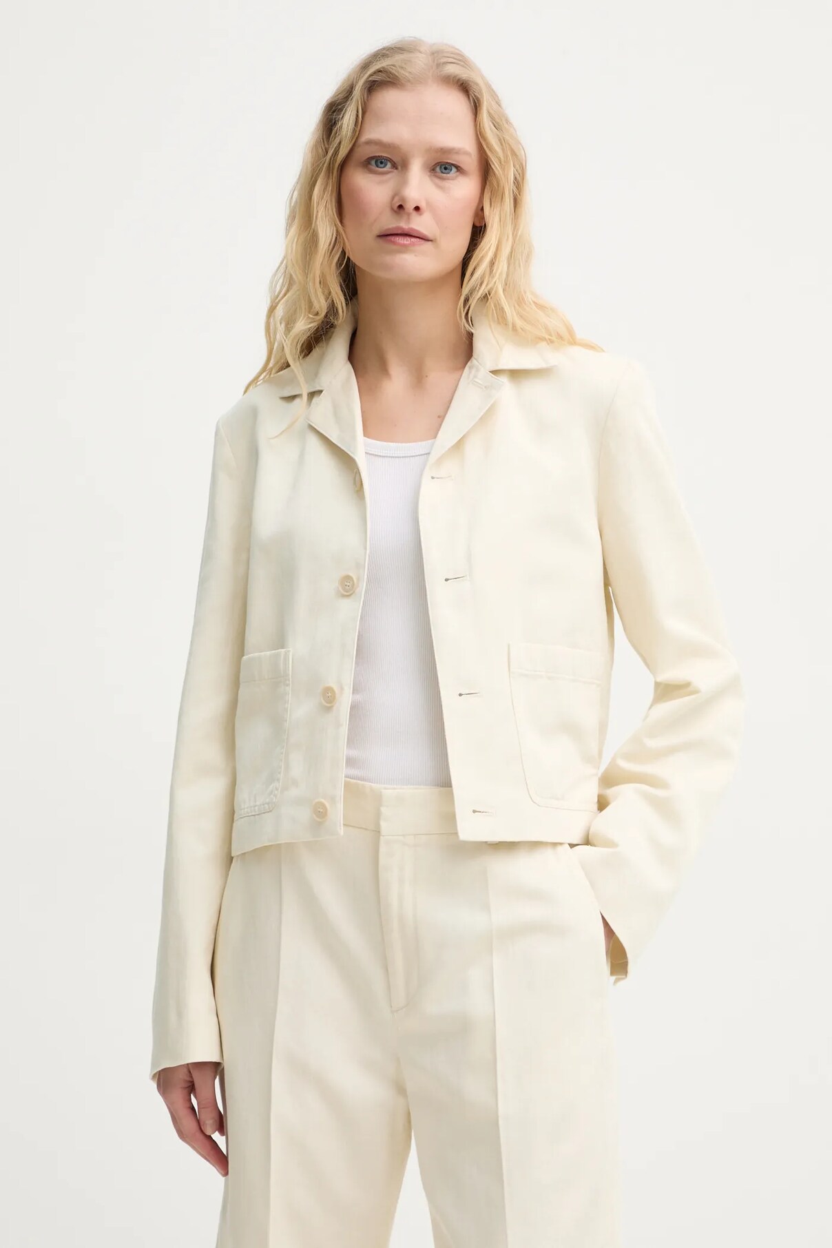 

Пиджак из льняной смеси Filippa K, бежевый