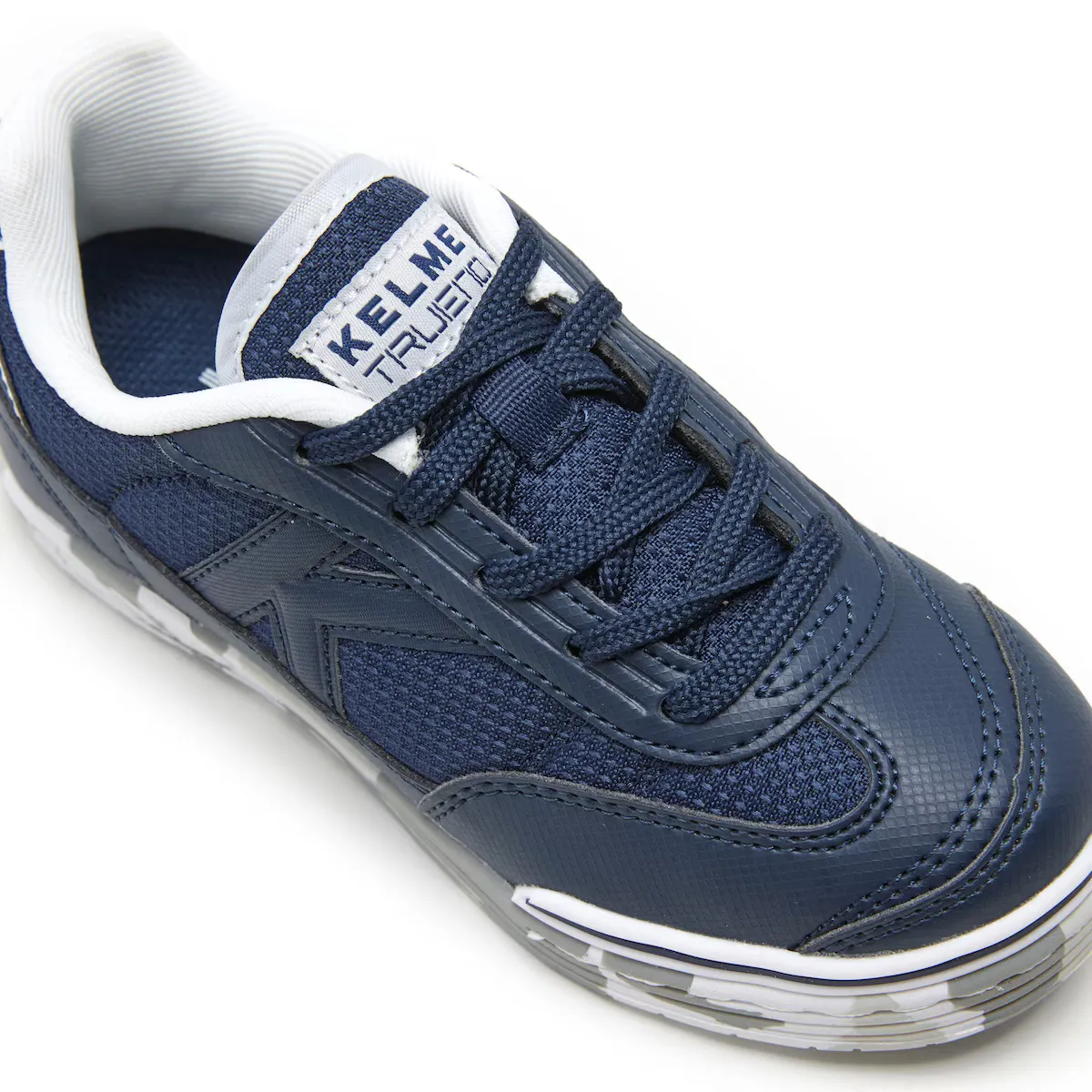 Детские футбольные бутсы Kelme Trueno Lace для зала, темно-синий — фото 3
