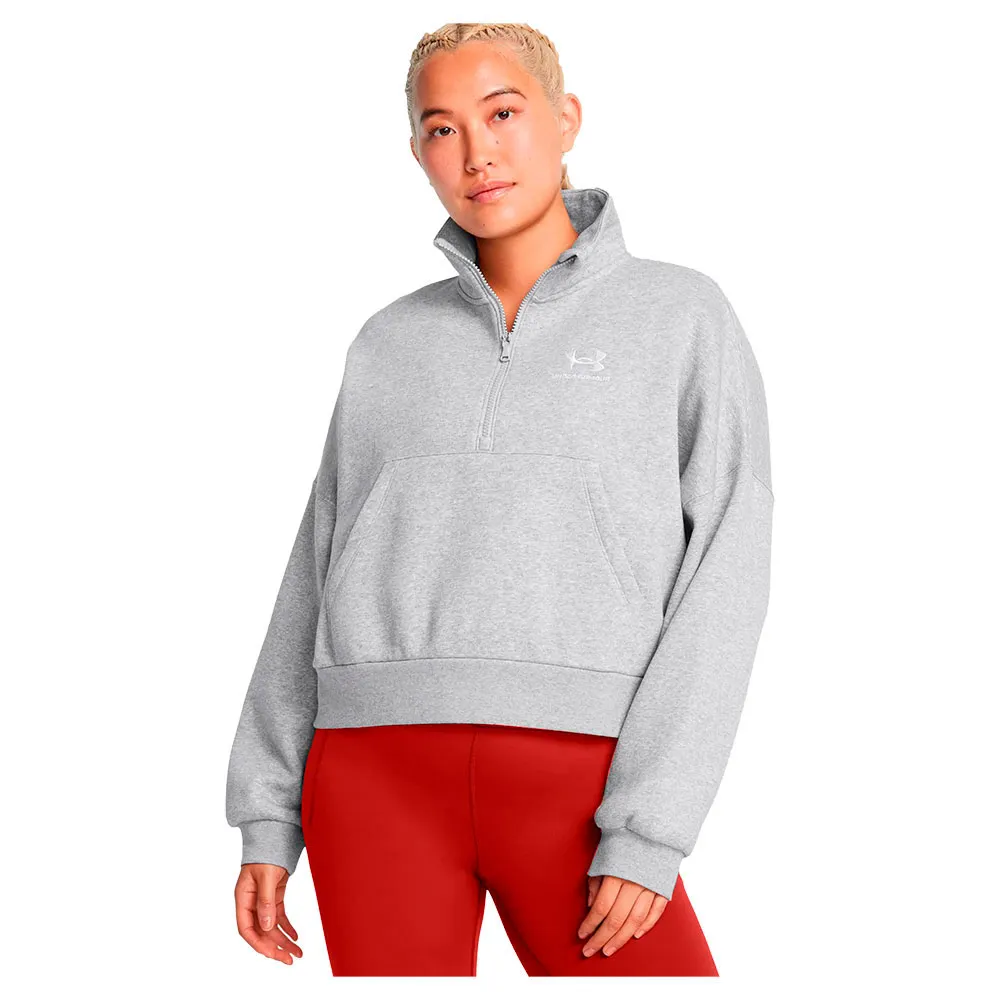 

Толстовка Under Armour Icon Fleece Oversized half zip, серый