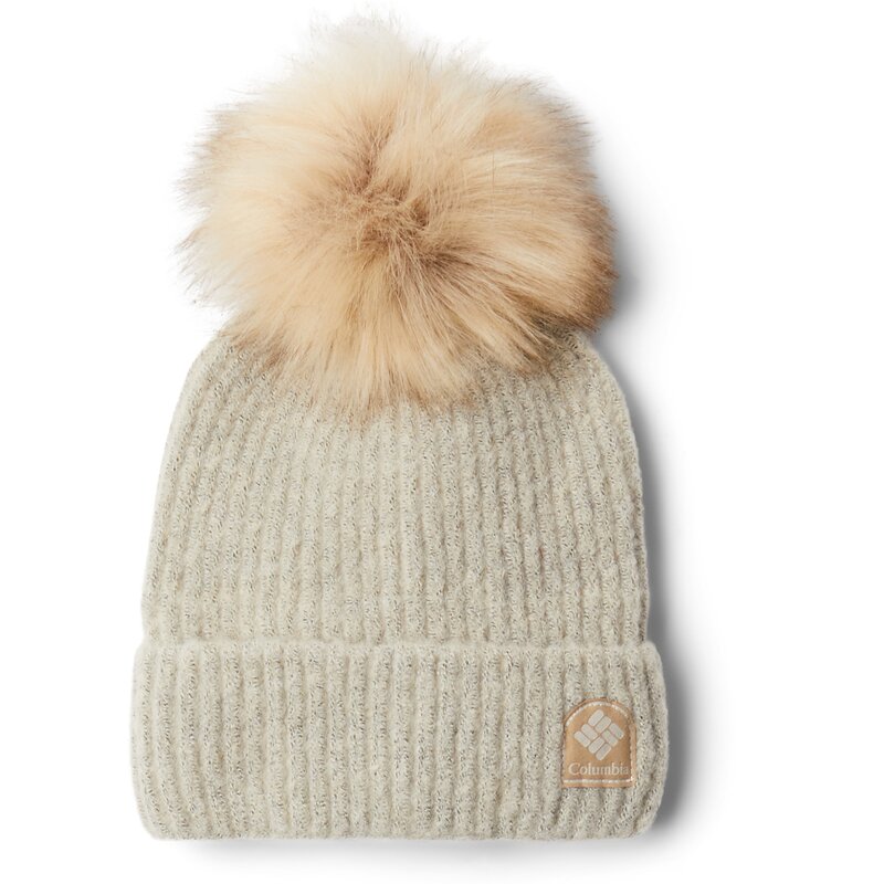 

Зимняя шапочка с помпоном и размытым узором Columbia, цвет chalk