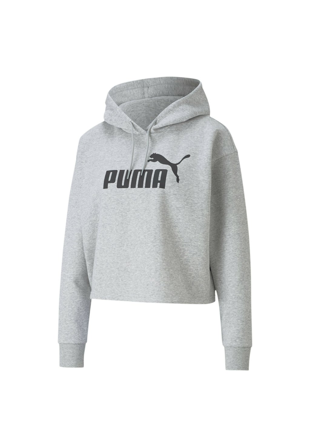 

Толстовка с капюшоном Puma Essentials Cropped Logo, серый