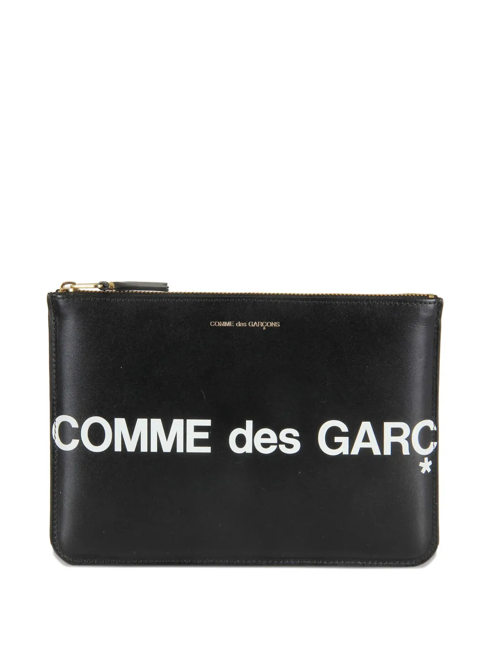 

Клатч на молнии с логотипом Comme Des Garçons Wallet, черный