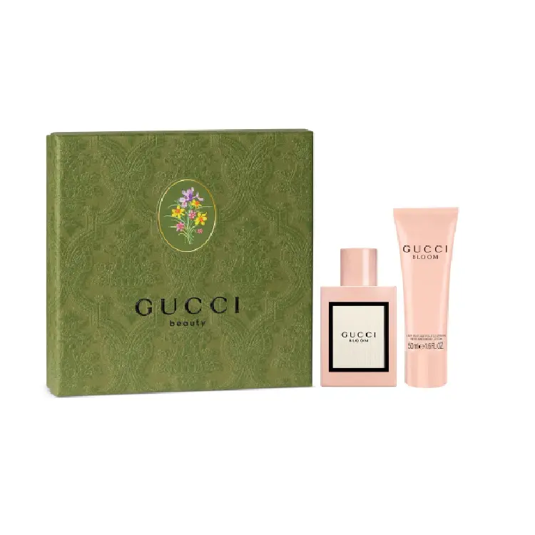 Подарочный набор Gucci Bloom: парфюмерная вода и лосьон для тела, 50 мл + 50 мл — фото 3