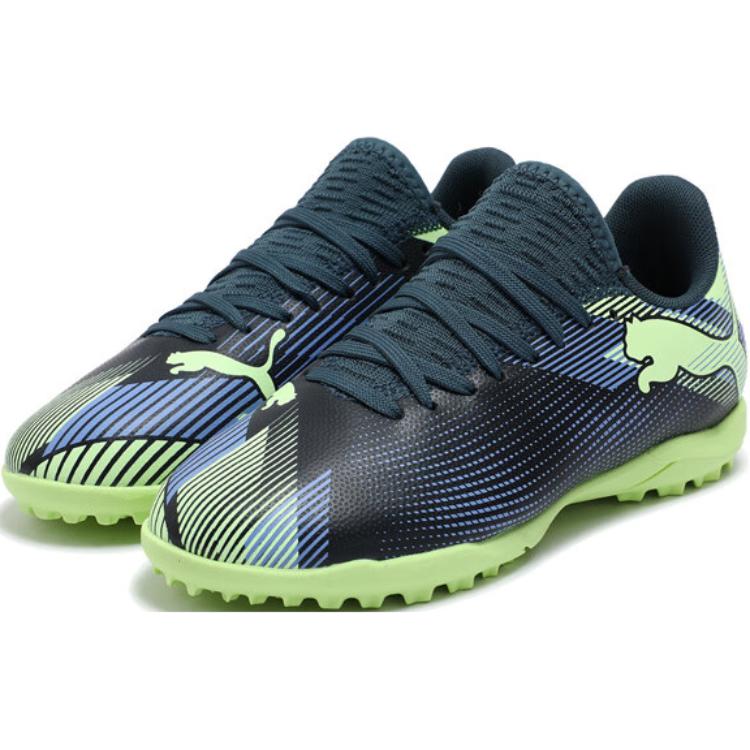FUTURE 7 PLAY Низкие Детские Футбольные Бутсы Черный Фиолетовый Зеленый Kids' PUMA — фото 3