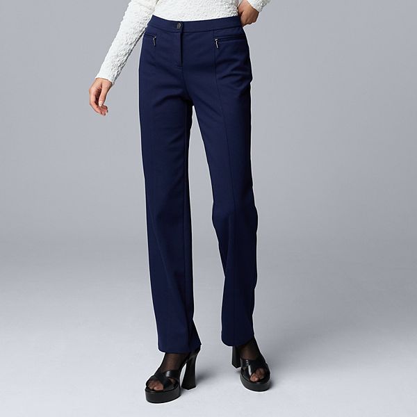 

Женские брюки mid rise slim ponte Simply Vera Vera Wang, Blue Violet