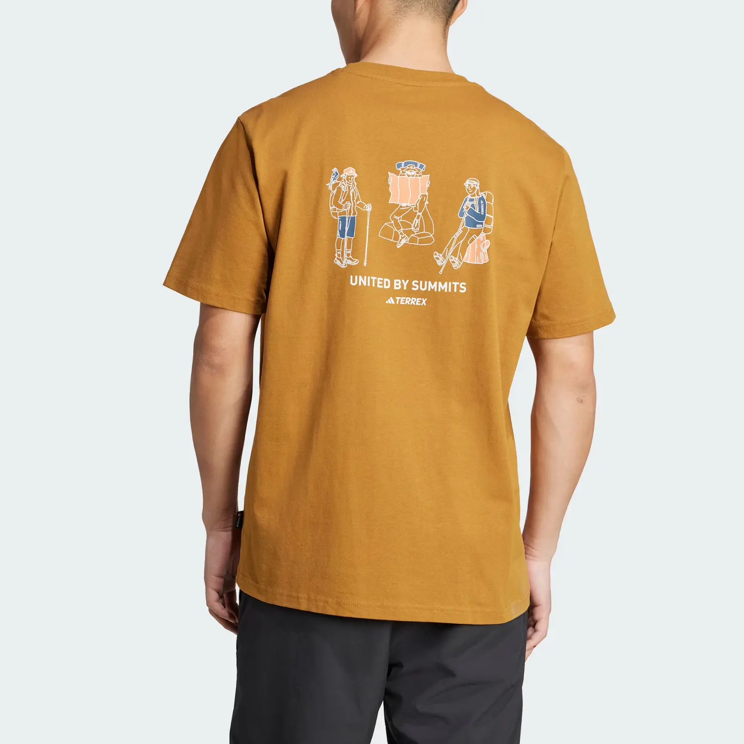 Adidas Футболка Terre мужская bronze strata/detective gold — фото 3