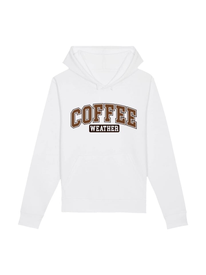 

Пуловер F4NT4STIC Hoodie Coffee Weather Winter Holiday Weihnachten, белый
