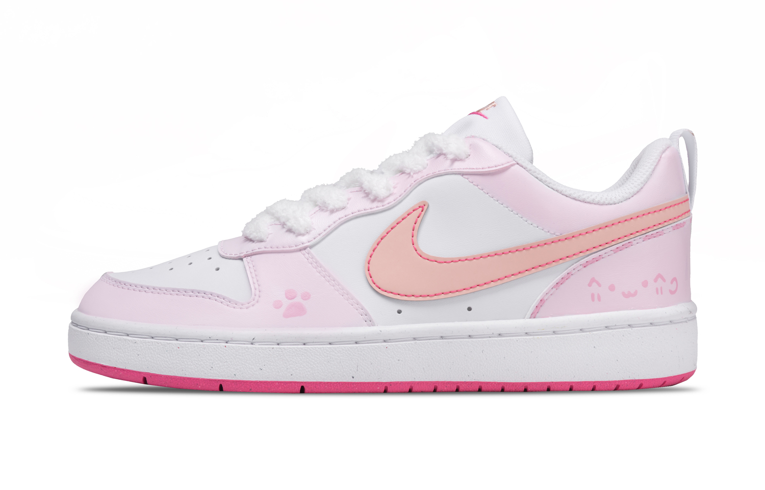 

Nike Кроссовки для скейтбординга Court Borough Low top Kids' Pink White Unisex