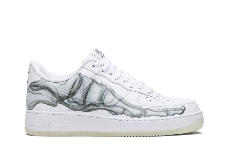 

Кроссовки Nike Air Force 1 Low QS 'Skeleton', белый, Белый;серый, Кроссовки Nike Air Force 1 Low QS 'Skeleton', белый