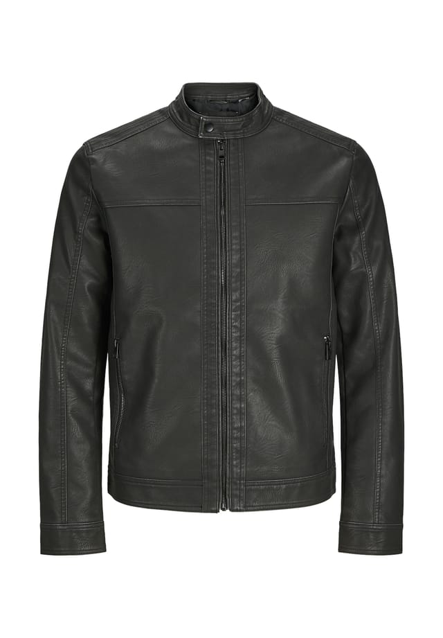 

Куртка байкерская куртка Warner Jack & Jones, черный