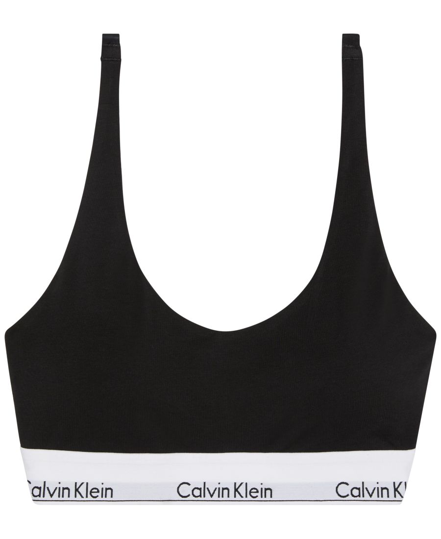 Женский бюстгальтер-топ с полной поддержкой и гибким кроем QF8503 Calvin Klein, Black — фото 2