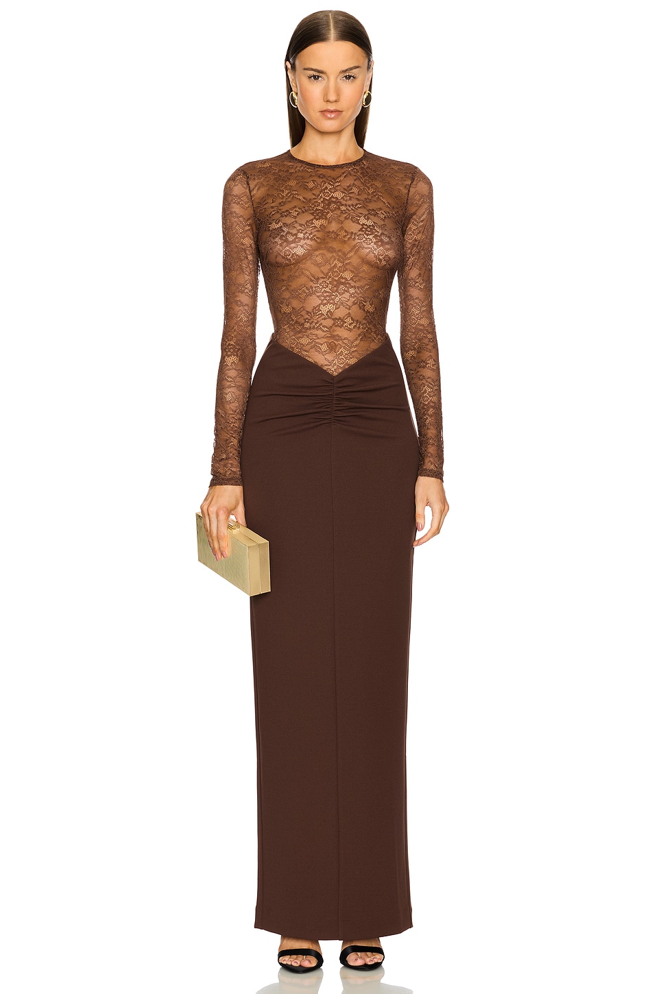 

Платье x revolve zaria Michael Costello, коричневый