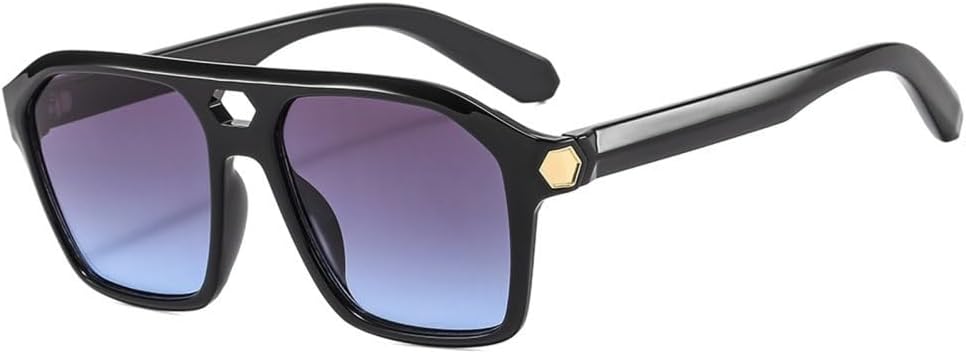 

Солнцезащитные очки LVTFCO квадратной формы для женщин и мужчин, ретро-солнцезащитные очки в винтажном стиле, защита от ультрафиолета UV400, черно-серые, один размер, Black Grey